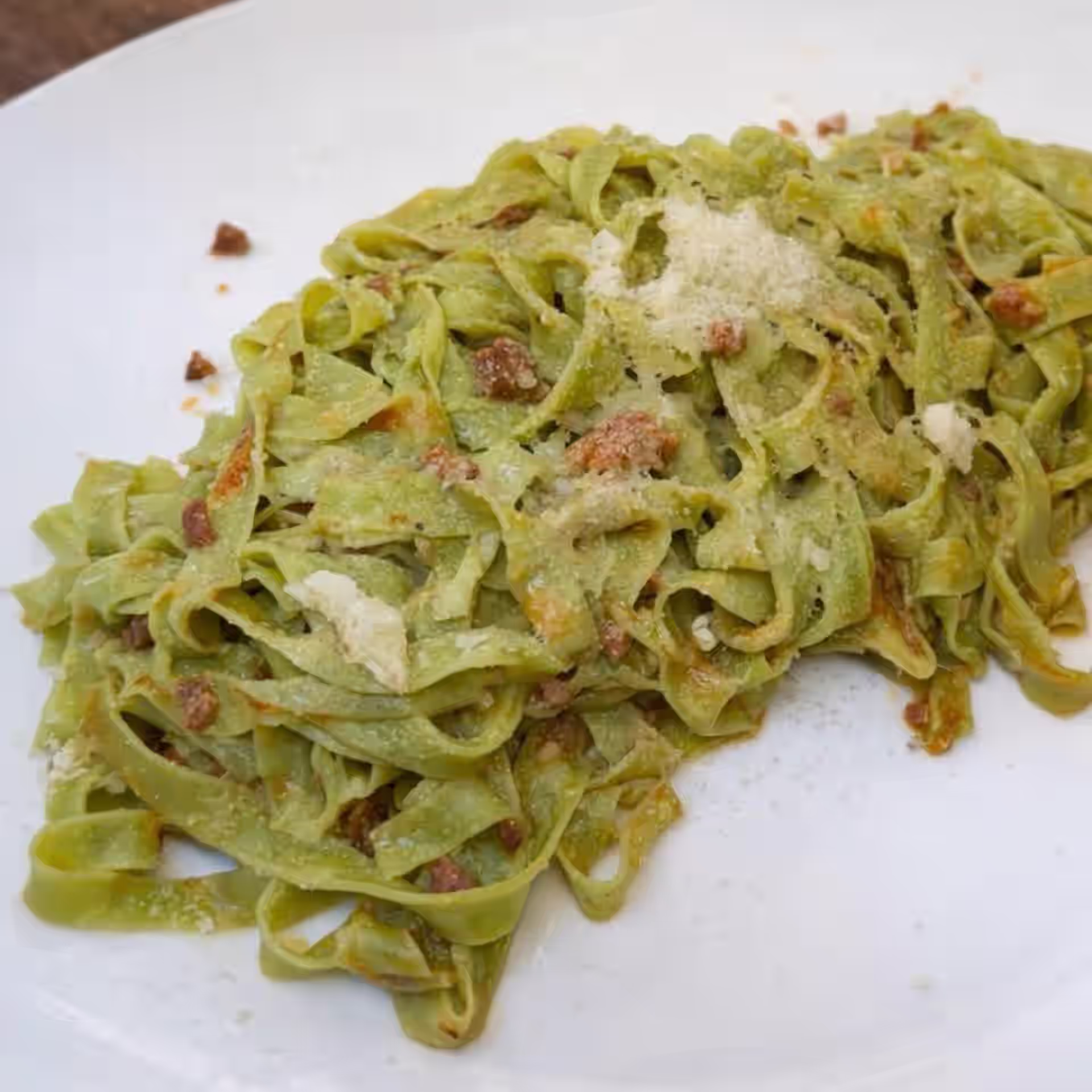 parma ham fettuccine